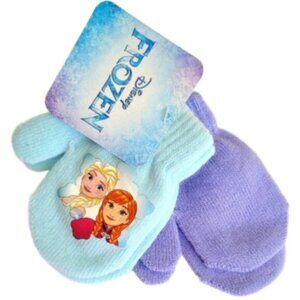 Disney Frozen 2 Pair Child Toddler Girl Warm Fall Winter Mittens Gloves Purple